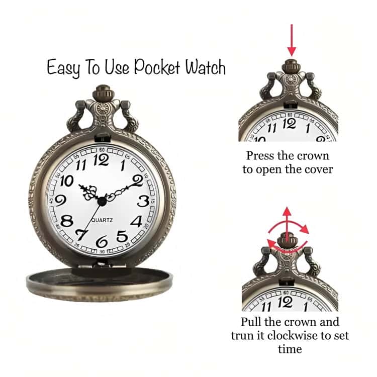 Anchor Antique Pocket Watch Keychain: A Nautical Keepsake - Image 6