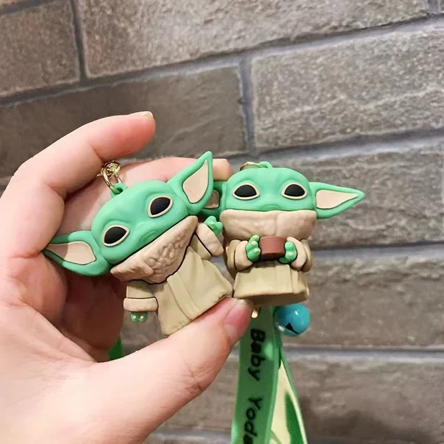 Baby Yoda Keychain with Bagcharm and Strap (STAR WARS KEYCHAIN) - Image 7