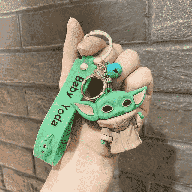 Baby Yoda Keychain with Bagcharm and Strap (STAR WARS KEYCHAIN) - Image 8