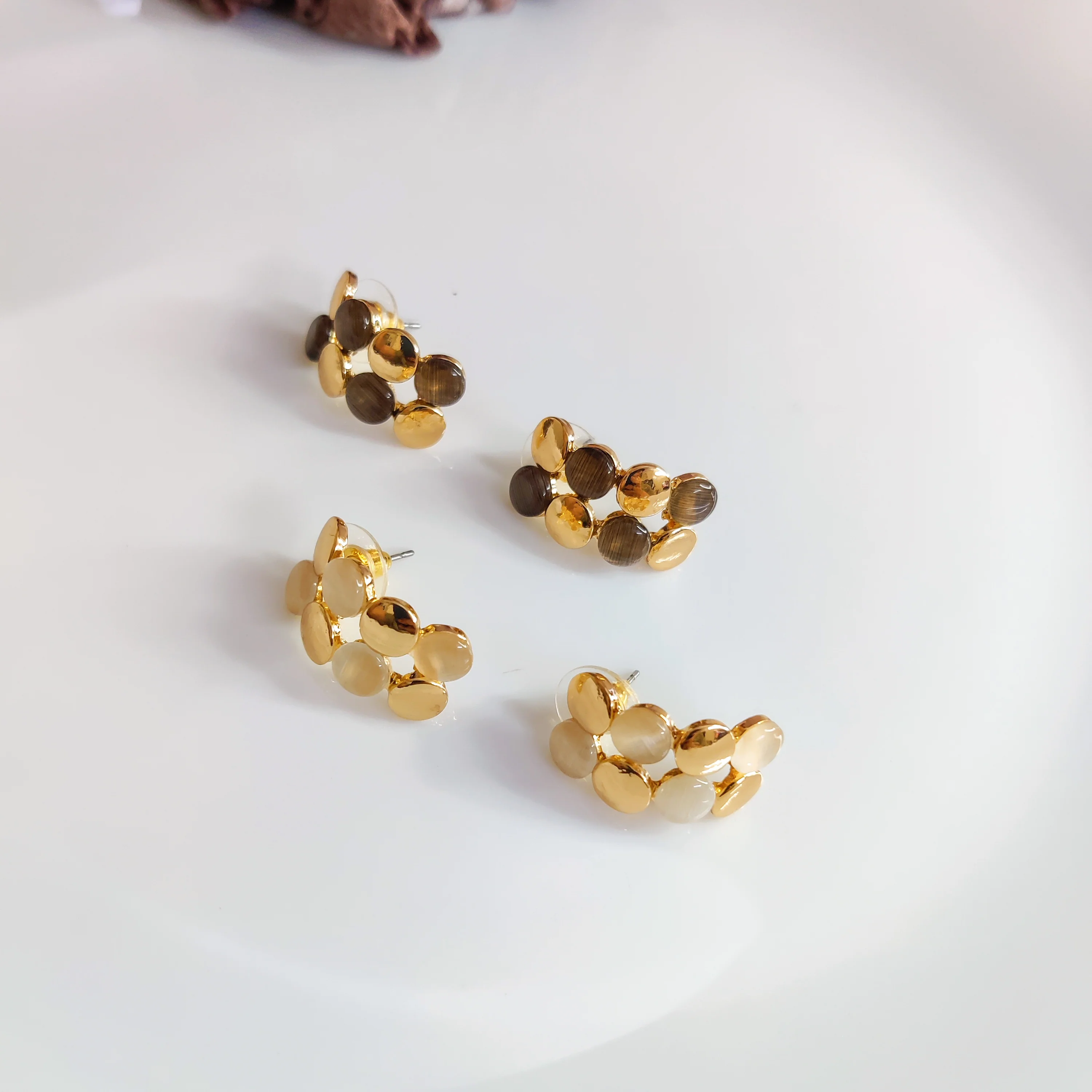 Mud Mist Beads Studs Earrings - Image 6