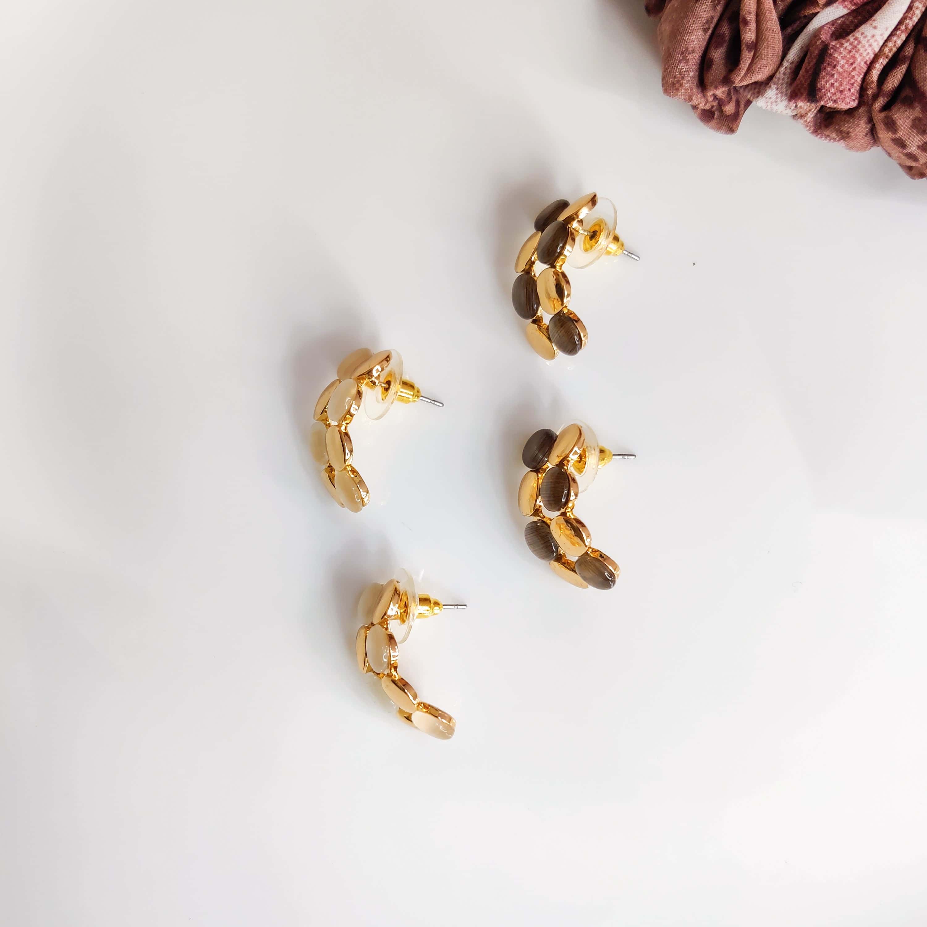 Mud Mist Beads Studs Earrings - Image 7