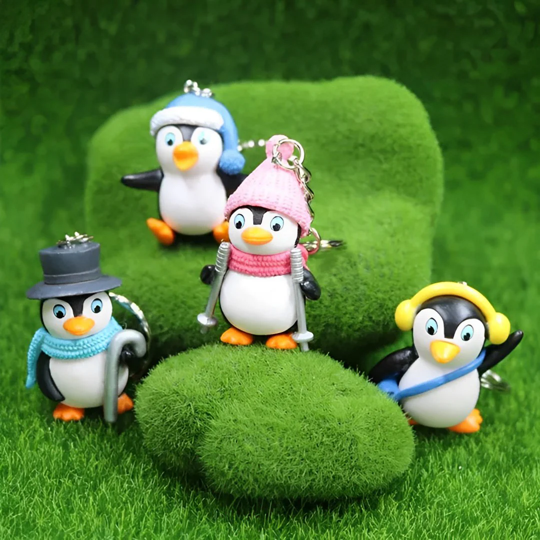 Cute Penguin Bird 3D Keychain: A Charming Companion [Pack of 2] - Image 3