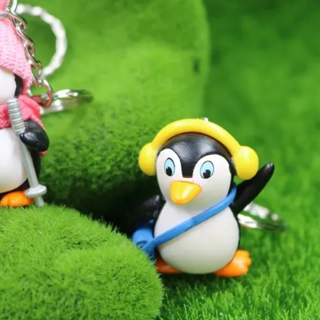 Cute Penguin Bird 3D Keychain: A Charming Companion [Pack of 2] - Image 4