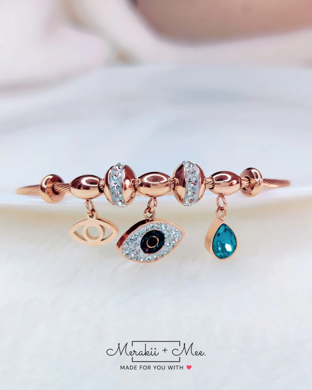 Evil Eye Chain Bracelet/Kada - Image 5