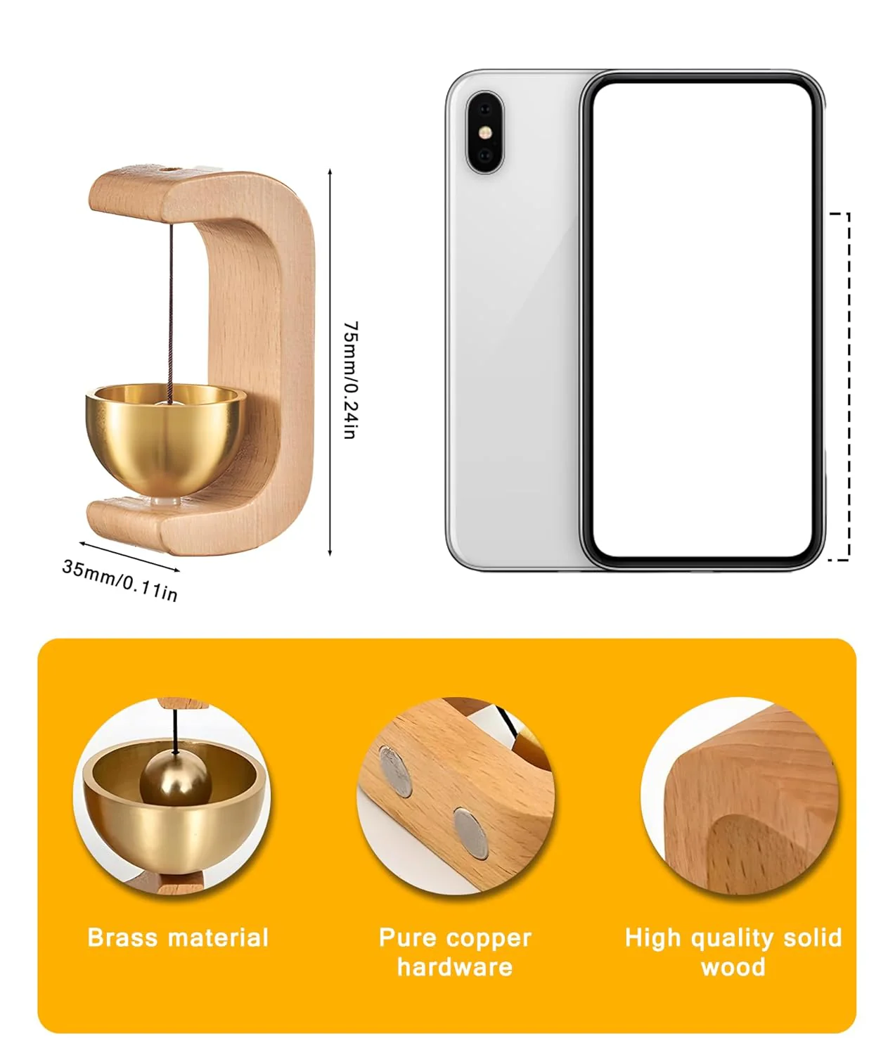 Japanese Wooden Shopkeeper Door Bell – Traditional Door Entrance Bell - Image 5