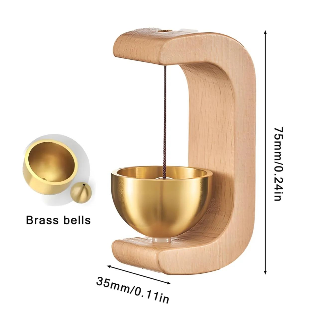 Japanese Wooden Shopkeeper Door Bell – Traditional Door Entrance Bell - Image 7