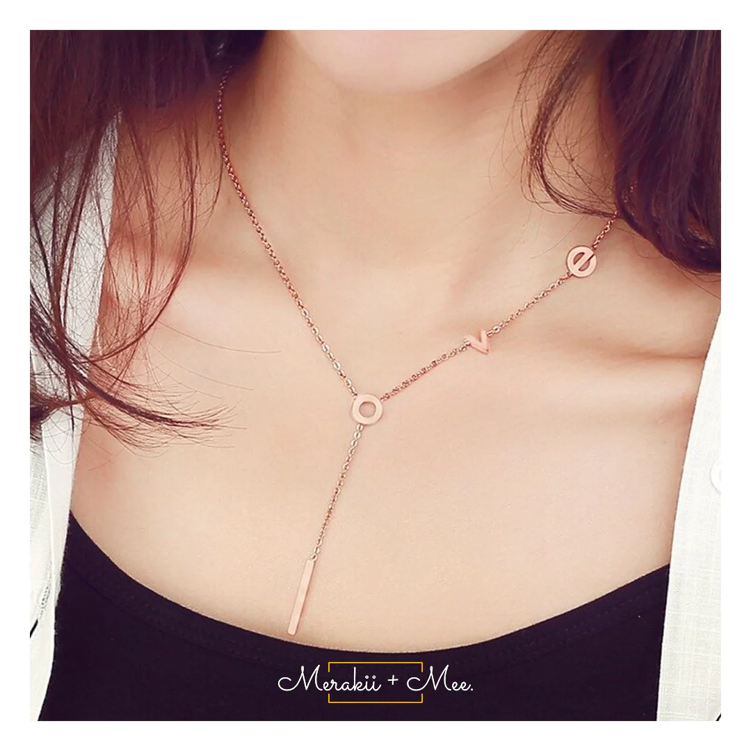 Love Letters Tassels Necklace - Image 5