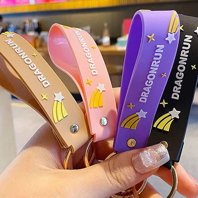 Magical Unicorn 3D Rubber Keychain with Strap - Image 5