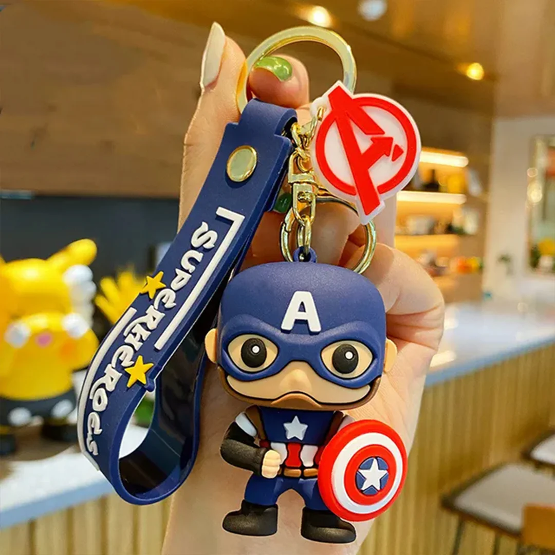 Marvel's and DC Universe 3D Rubber Keychains with Strap - Image 3