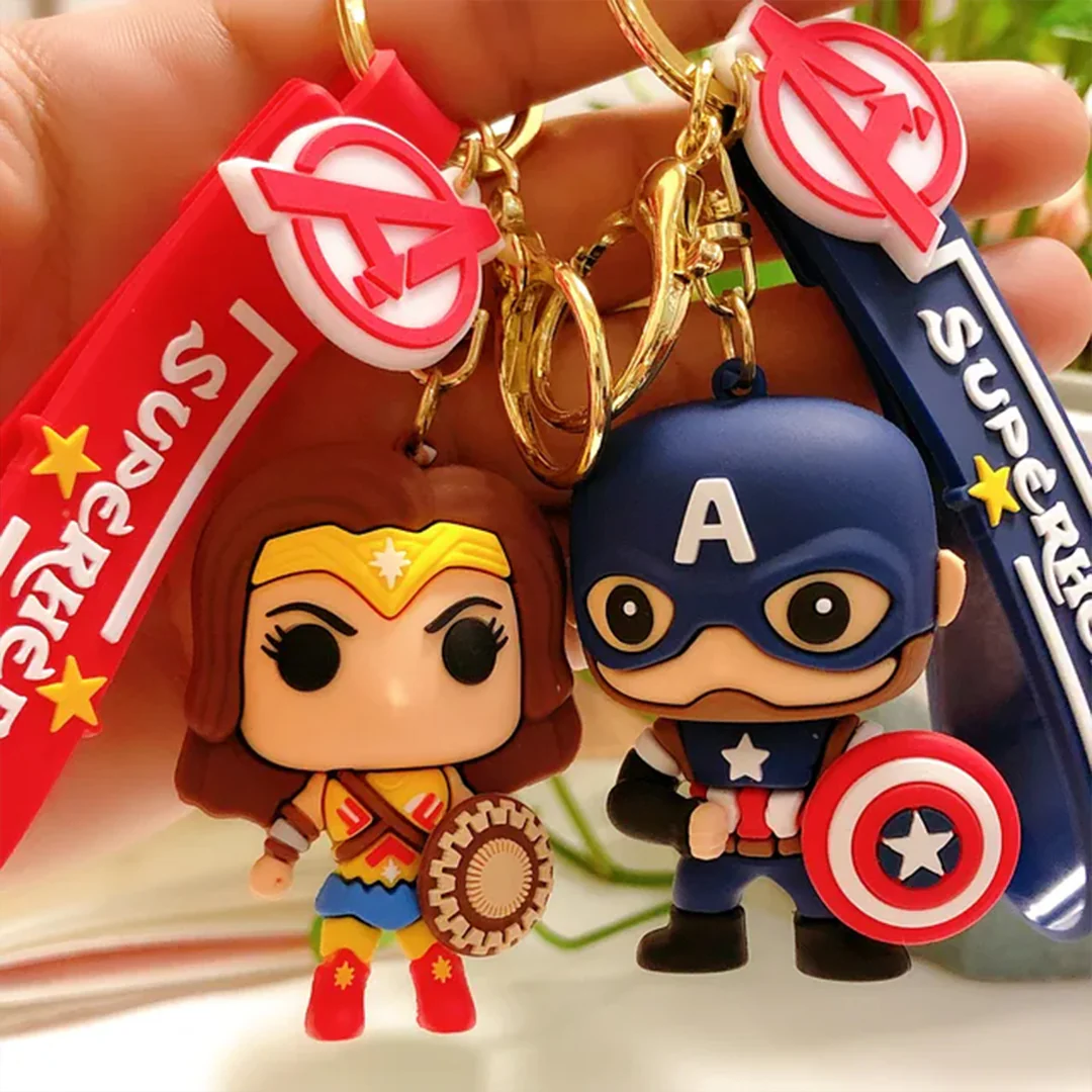 Marvel's and DC Universe 3D Rubber Keychains with Strap - Image 9