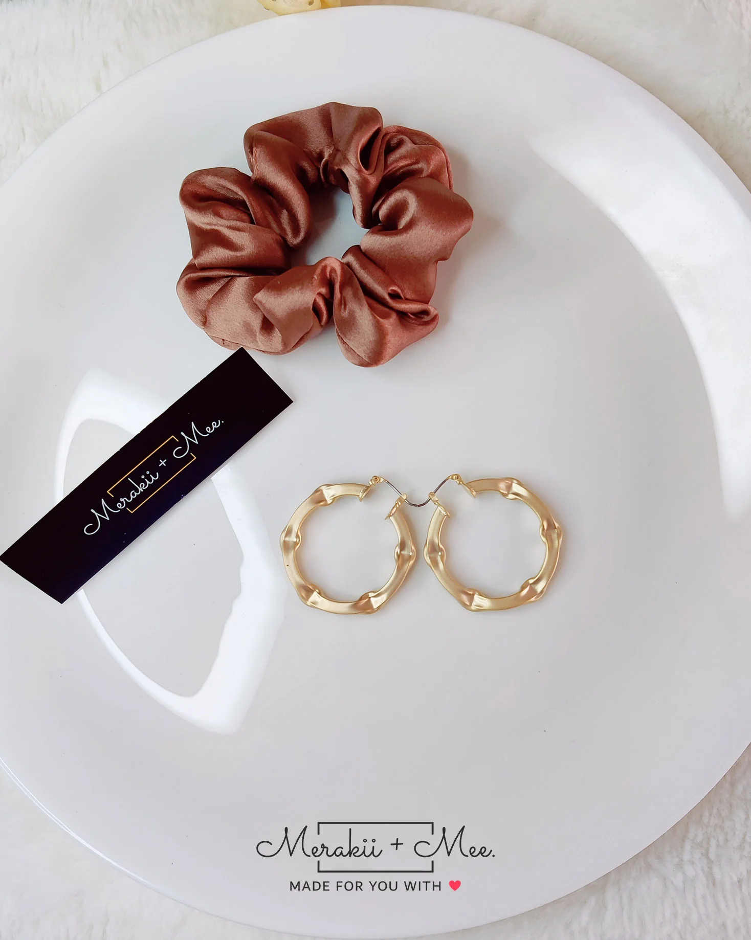 Metallic Gold Hoops - Image 3