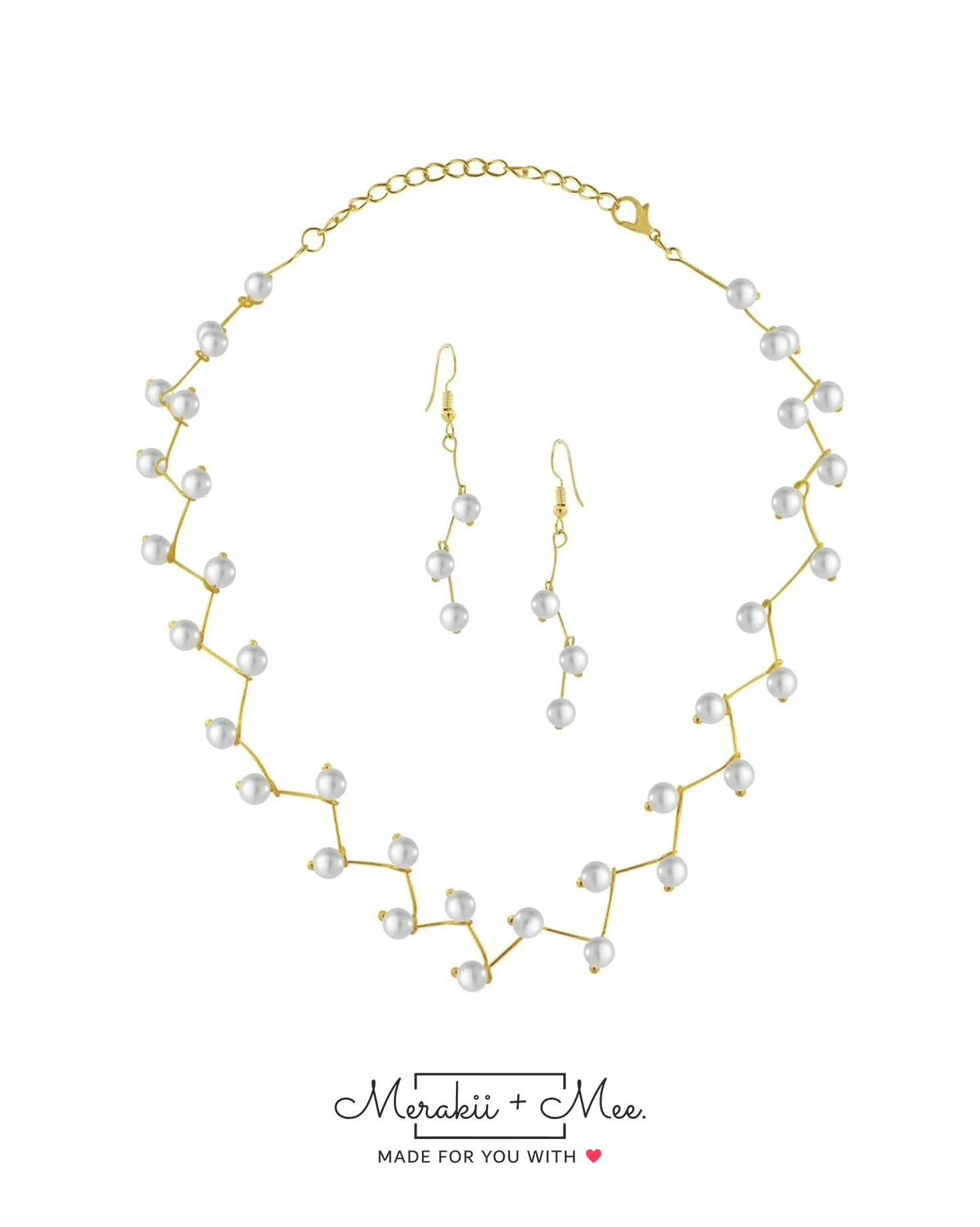 Pearl Link Choker Necklace - Image 6